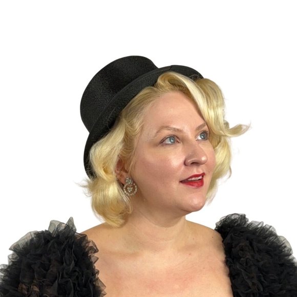 Vintage Top Hat Women\'s Black Straw main image 10